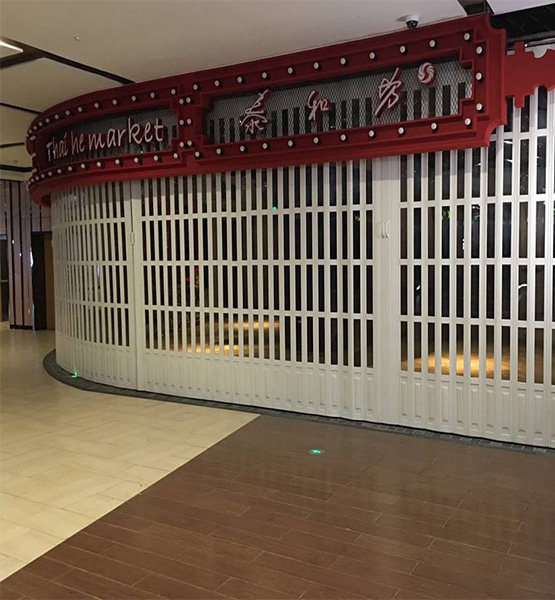 pvc商場折疊門